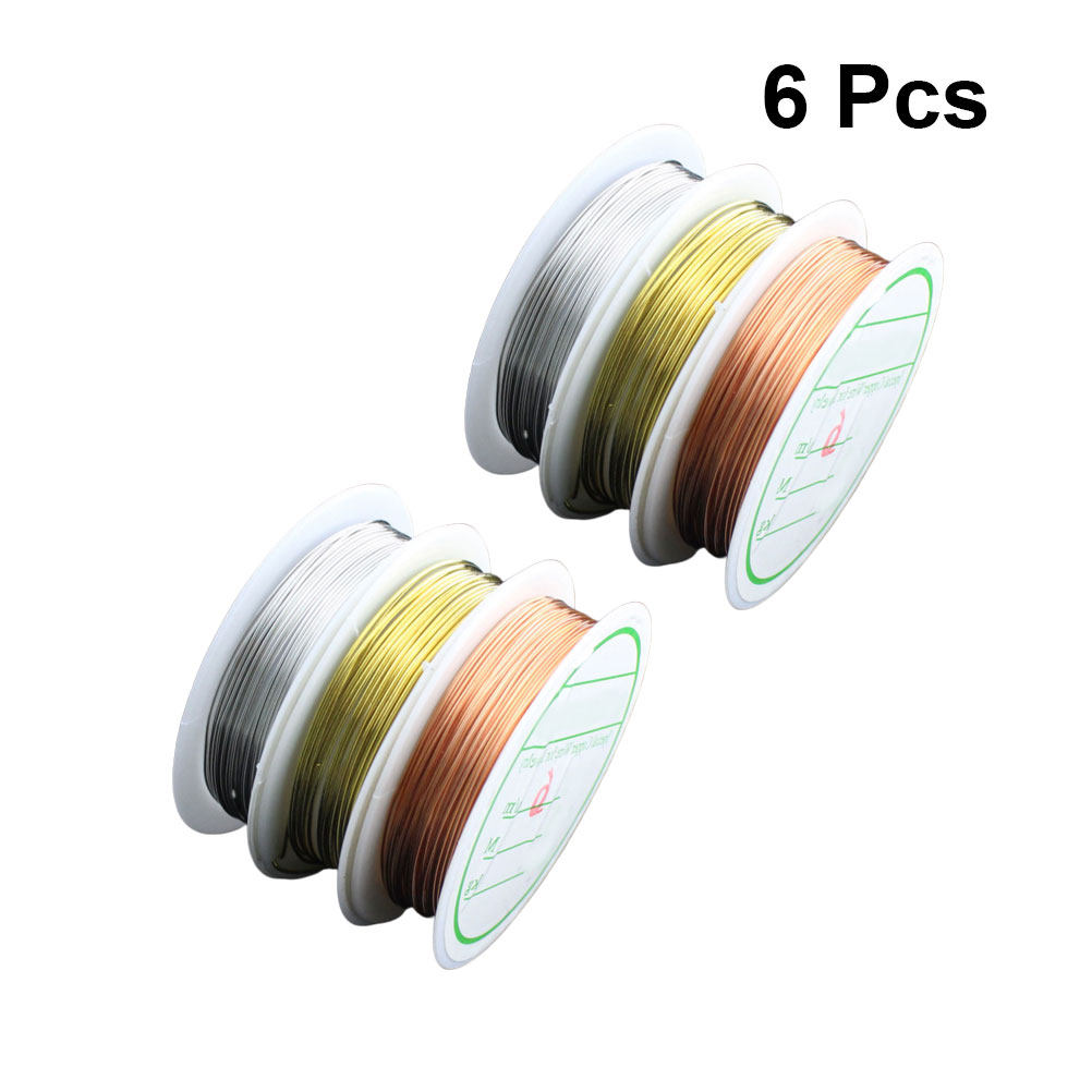 Copper Wire Roll - 6 Rolls Colored Copper Wire Flexible