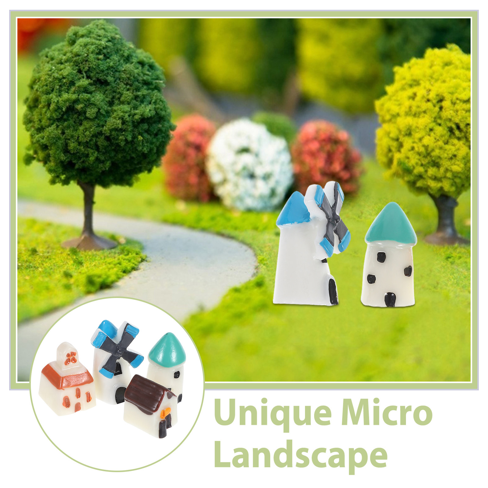4Pcs Charming Mini Landscape R - Bonsai Garden Landscape Design ulasan dan harga