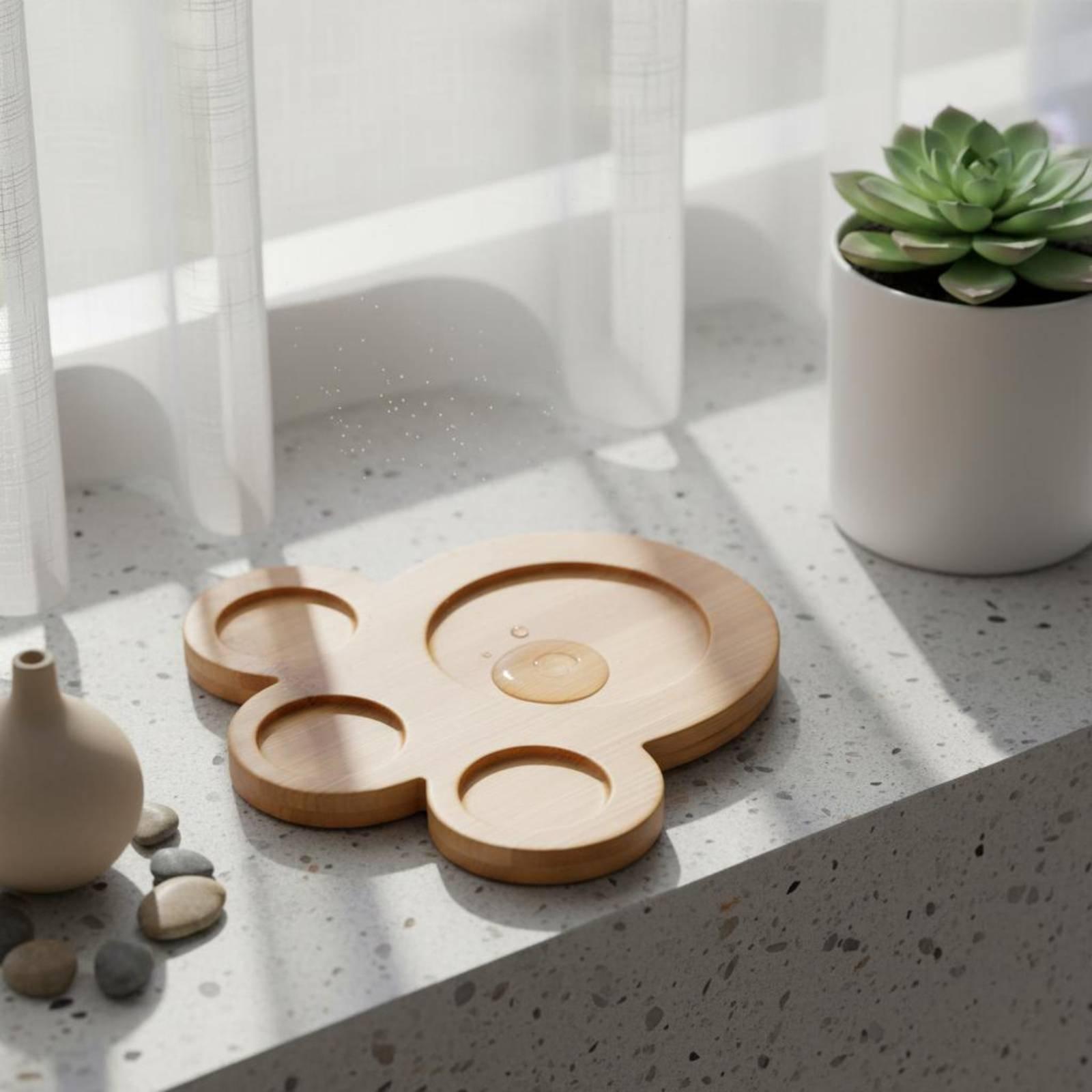 Bamboo Wood Industrial Tray Pl - Drip Tray Saucer ulasan dan harga