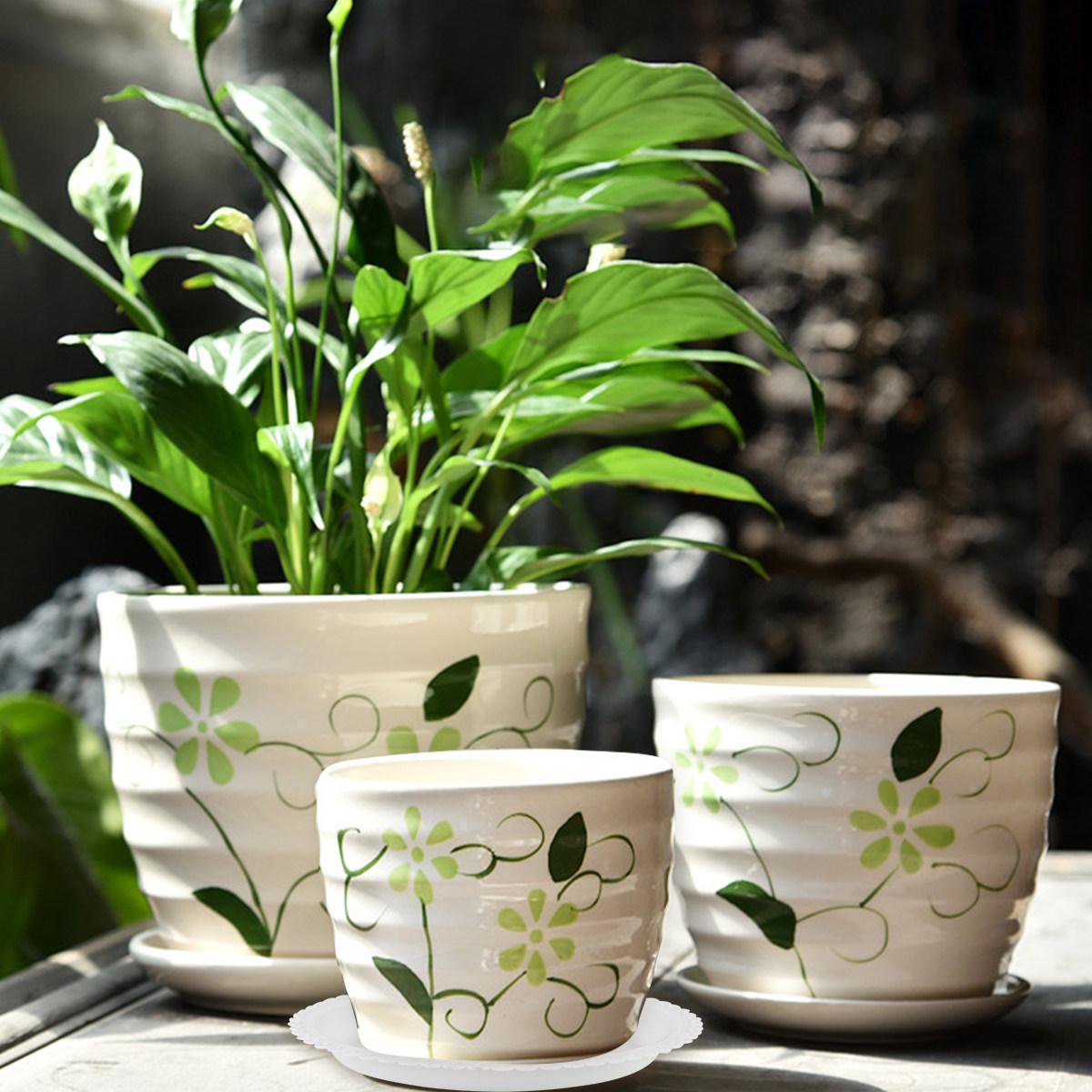 20Pcs Round Flowerpot Tray Pla - Drip Tray Saucer ulasan dan harga
