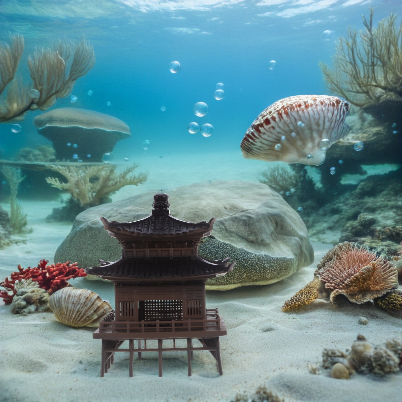 Miniature Chinese Pavilion Orn - Bonsai Garden Landscape Design ulasan dan harga