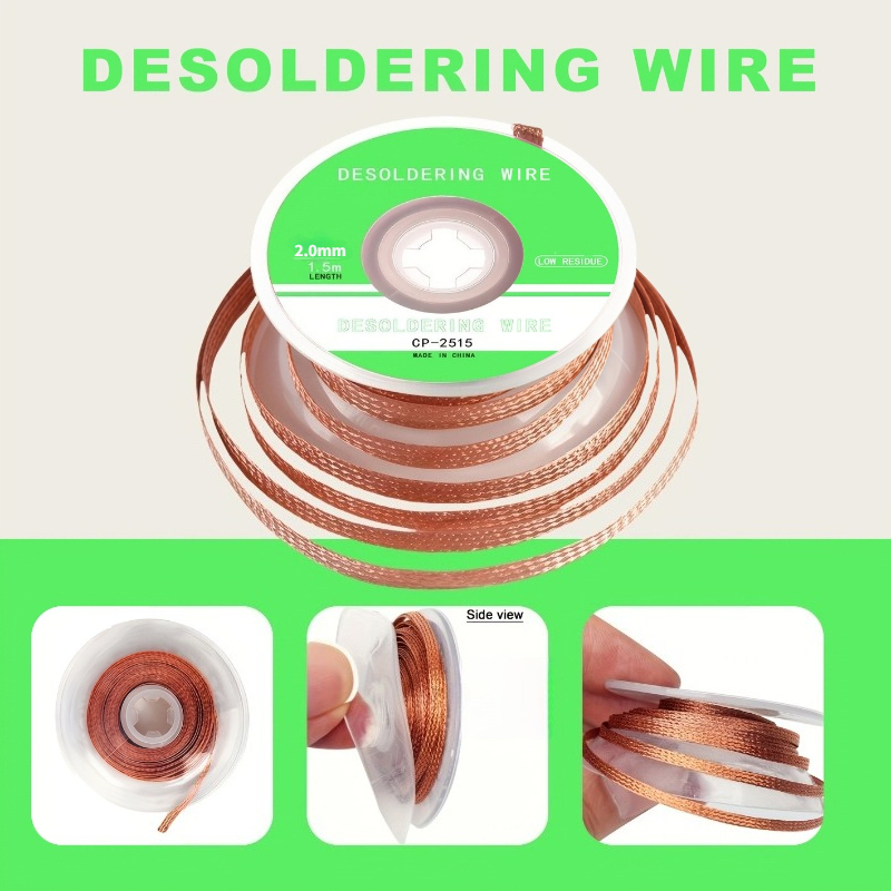 No‑Clean Desoldering Braid Cop - Copper Wire Roll ulasan dan harga