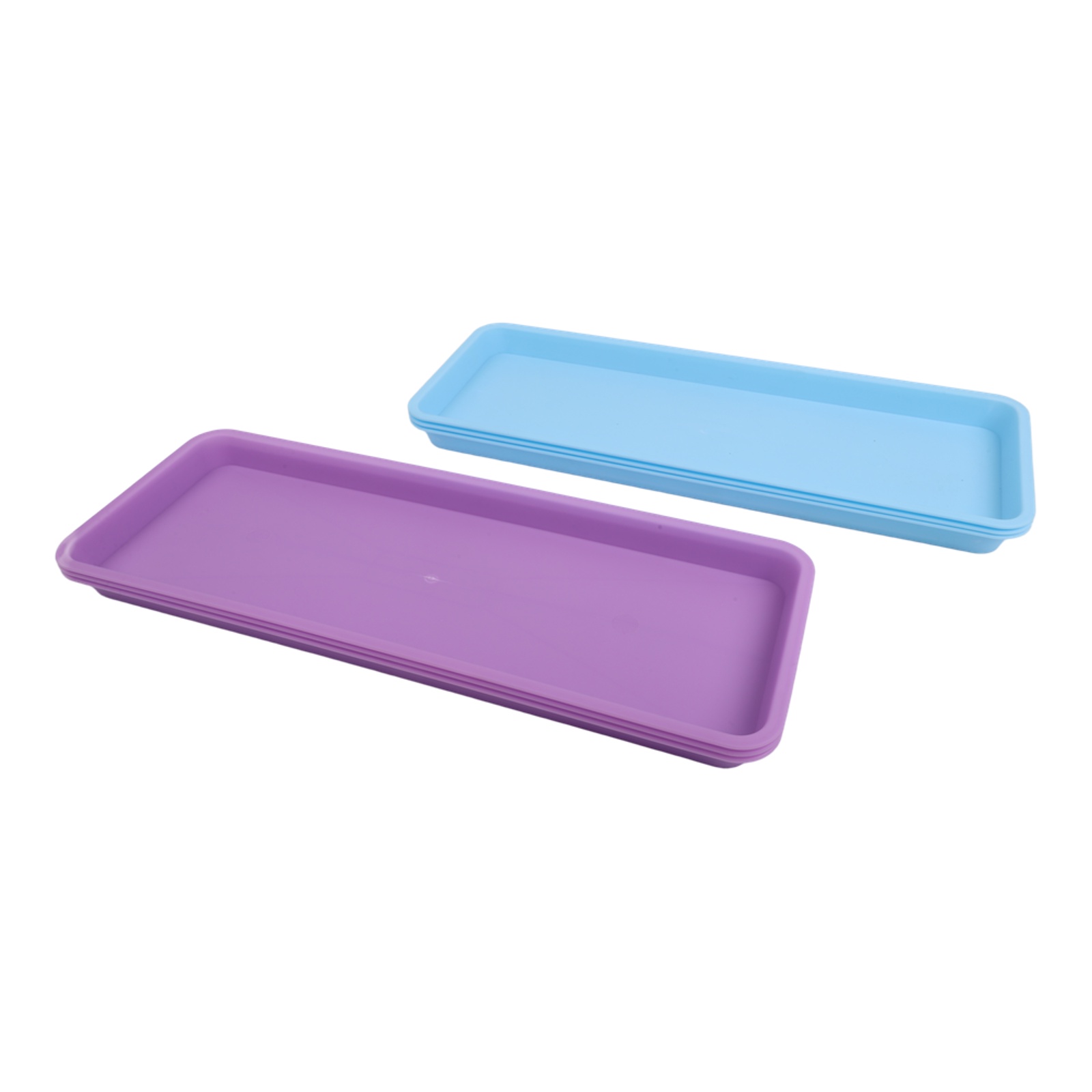 6 Piece Rectangular Plastic Fo - Drip Tray Saucer ulasan dan harga