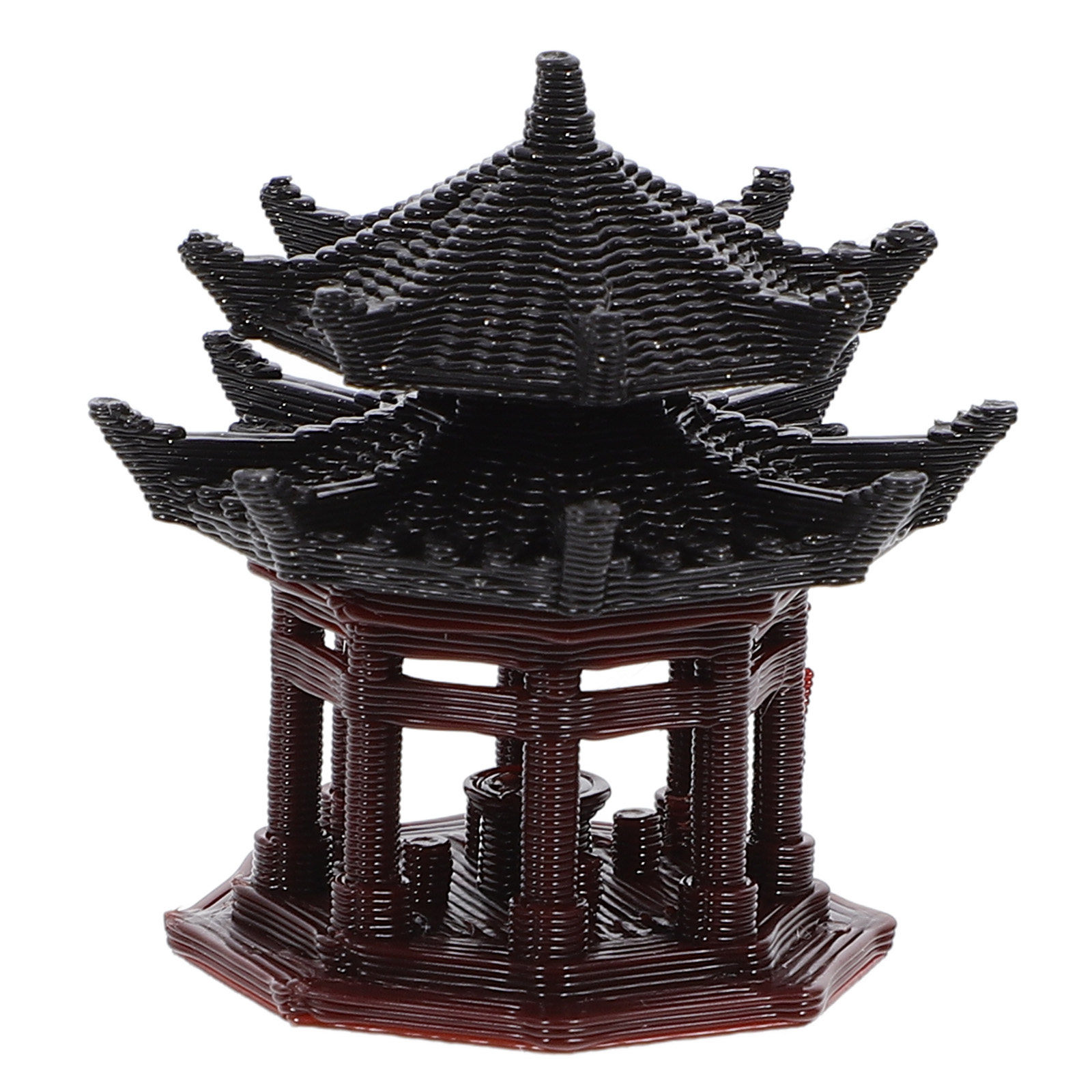Mini Plastic Pavilion Statue O - Bonsai Garden Landscape Design ulasan dan harga
