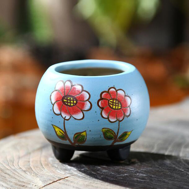 6 Pcs/Set Porcelain Handpainte - Bonsai Garden Art ulasan dan harga