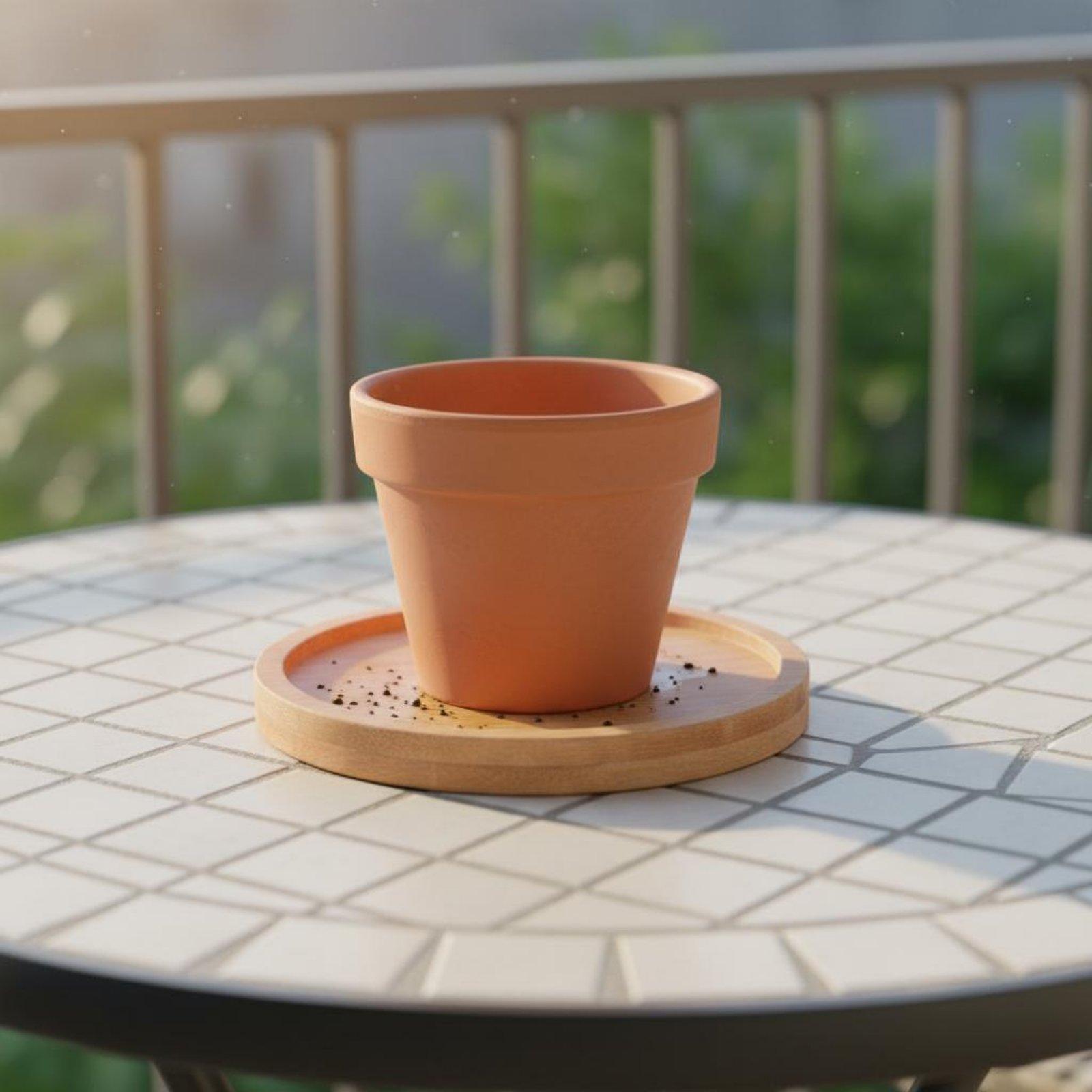 Industrial Tray Bamboo Plant B - Drip Tray Saucer ulasan dan harga